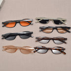 Slim Oval Acetate Sunglasses
