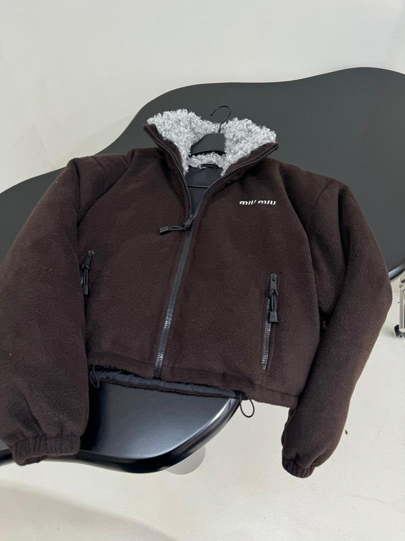 Cropped Fleece Jacket