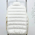 Knit-Sleeve Down Cardigan