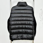 Knit-Sleeve Down Cardigan