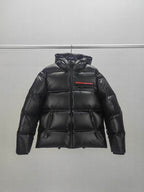 Glossy Hooded Down Puffer