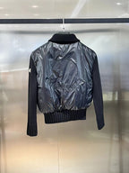 Wool Knit Sleeve Down Jacket