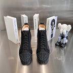 High-Top Studded Sneakers