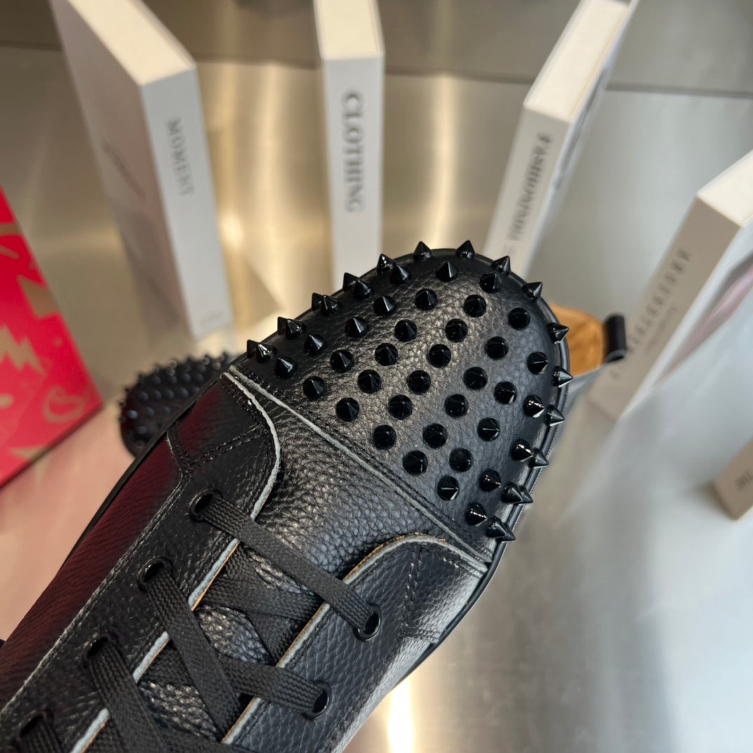 High-Top Studded Sneakers