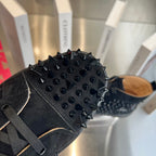 High-Top Black Studded Sheep King Sneakers