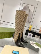 Women’s High-Heel Leather Boots