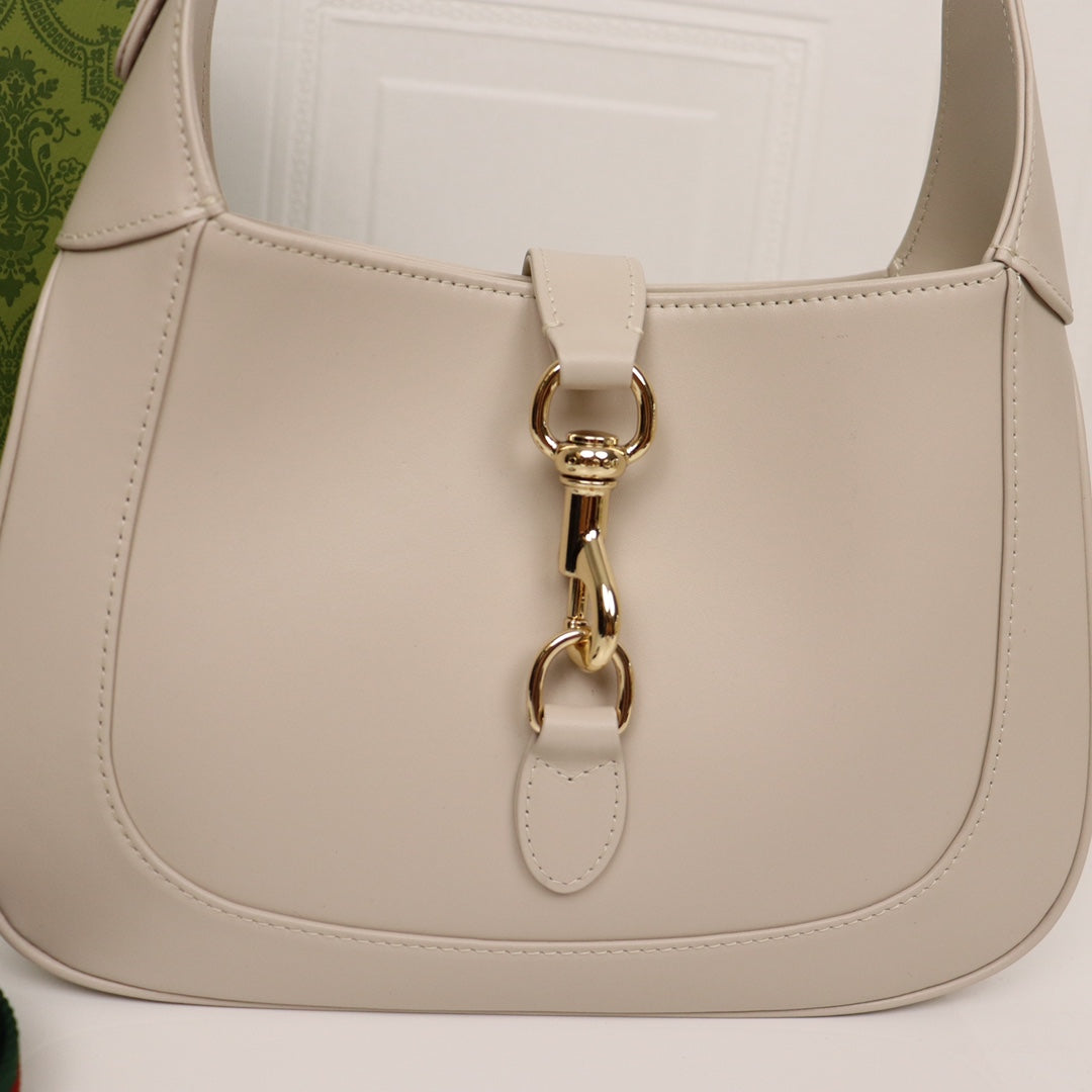 Small Shoulder Bag White Leather