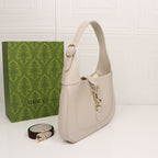 Small Shoulder Bag White Leather