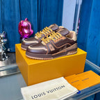 Premium Color-Matched Leather Sneakers