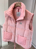 Pink Plush Puffer Vest