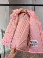Pink Plush Puffer Vest