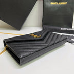 Quilted Leather Wallet on Chain