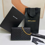 Quilted Leather Wallet on Chain