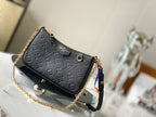 Embossed Leather Shoulder Bag